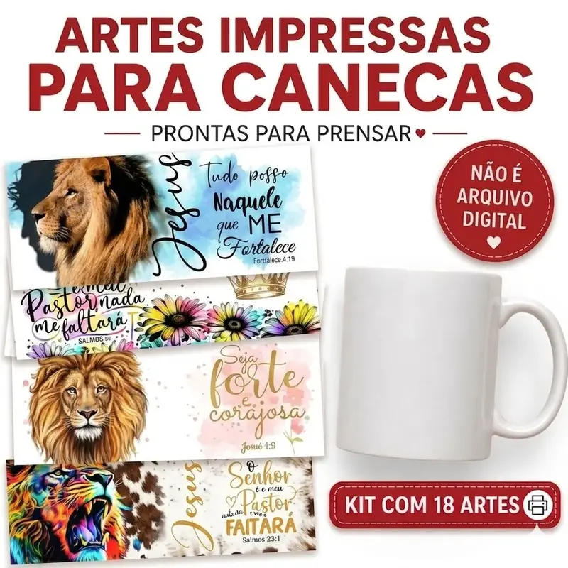 Cristão - Kit Para Estampar Canecas